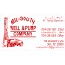 Mid South Well & Pump Company Biz Cards