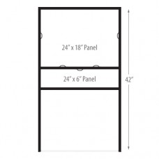 24in X 18in Metal Sign Frame - Rider Bottom