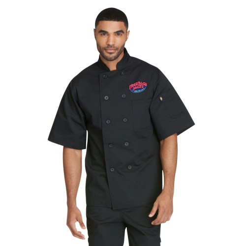 Unisex Classic 10 Button Short Sleeve Chef Coat-White